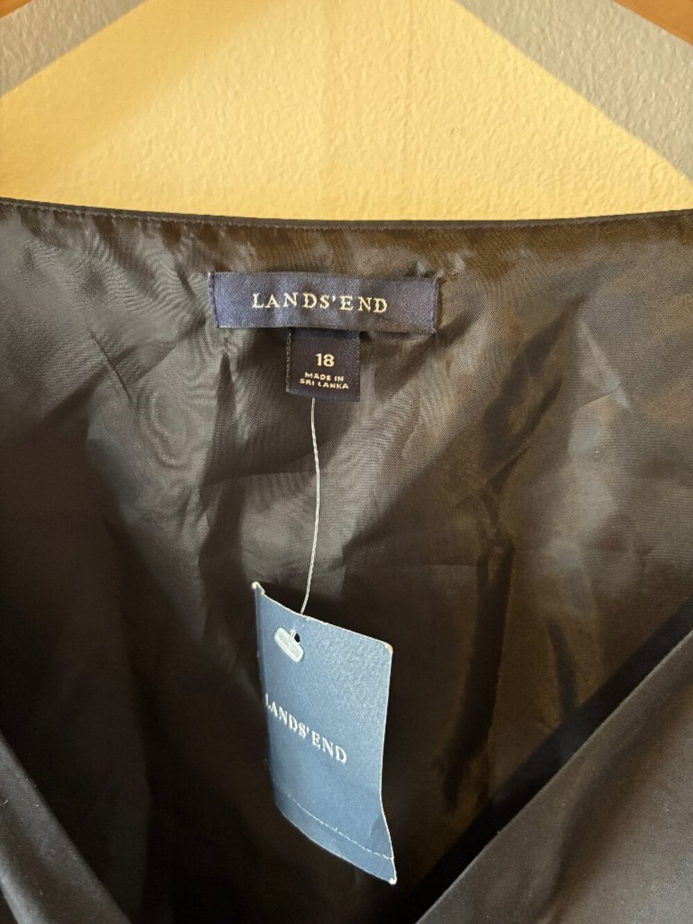 Land's End Cocktail Style Black Dress - Picture 2 of 3